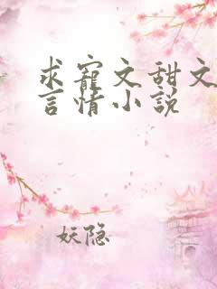 求宠文甜文现代言情小说