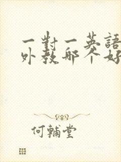 一对一英语口语外教哪个好