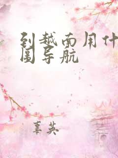 到越南用什么地图导航