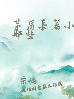 茅盾长篇小说有哪些