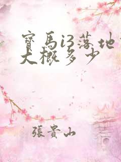 宝马i3落地价大概多少
