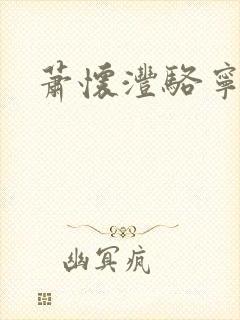萧怀沣骆宁