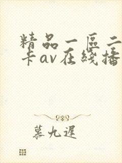 精品一区二区不卡av在线播放