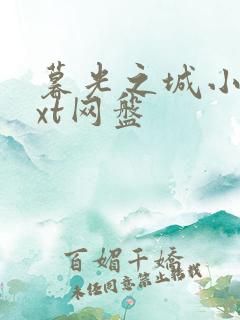 暮光之城小说txt网盘