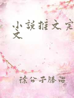小说推文完结虐文