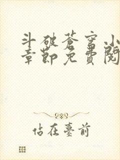 斗破苍穹小说无章节免费阅读