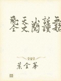 飞天小说无弹窗全文阅读起点
