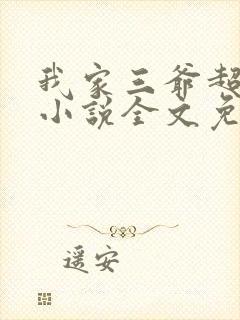 我家三爷超宠的小说全文免费阅读无弹窗