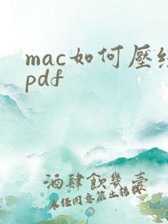 mac如何压缩pdf