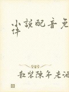 小说配音免费软件
