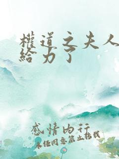 权道之夫人们太给力了
