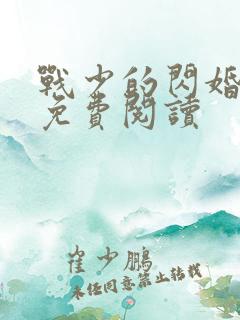 战少的闪婚新娘免费阅读