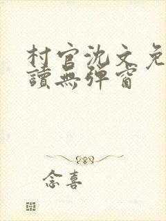 村官沈文免费阅读无弹窗