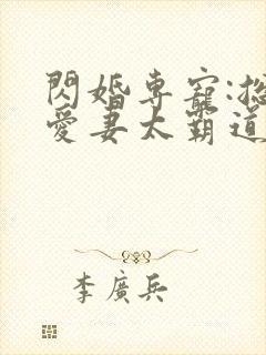 闪婚专宠:总裁爱妻太霸道