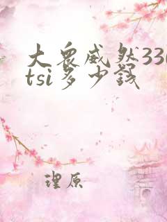 大众威然330tsi多少钱