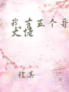 我有五个哥哥是大佬