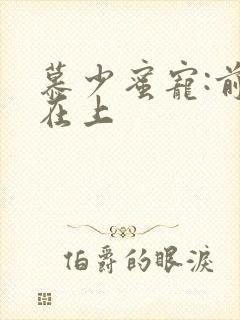 慕少蜜宠:前妻在上