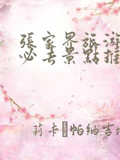 张家界旅游攻略必去景点推荐一下