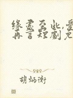 缘尽至此,爱不再言短剧免费观看