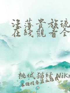 没落贵族琉璃川在线观看全集免费