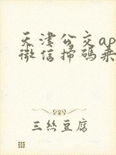 天津公交app微信扫码乘车