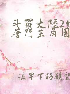 斗罗大陆2绝世唐门主角团