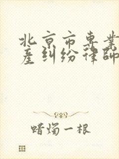 北京市专业房地产纠纷律师找谁