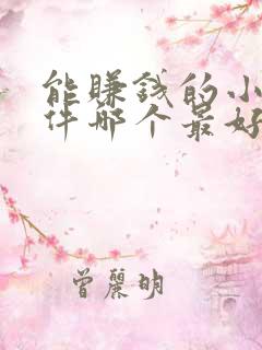 能赚钱的小说软件哪个最好