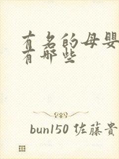 有名的母婴品牌有哪些