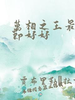 万相之王最新章节好好