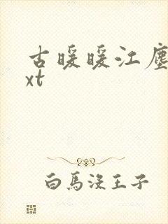 古暖暖江尘御txt