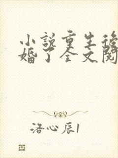 小说重生后我逃婚了全文阅读