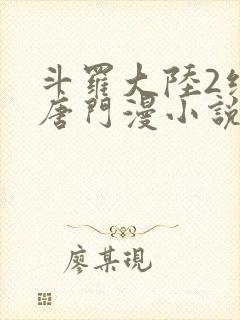 斗罗大陆2绝世唐门漫小说