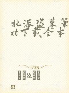 北派盗墓笔记txt下载全本免费