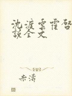 沈渡云霍启妍小说全文