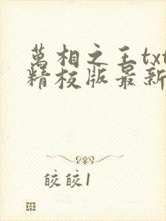 万相之王txt精校版最新章节