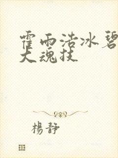 霍雨浩冰碧蝎九大魂技