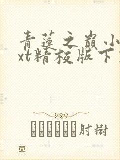 青莲之巅小说txt精校版下载