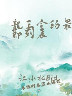 龙王令的最新章节列表