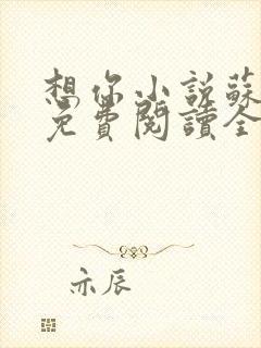 想你小说苏玛丽免费阅读全文无弹窗