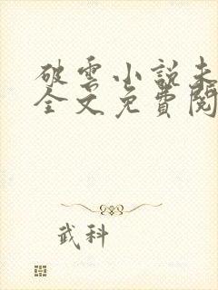 破云小说未删版全文免费阅读