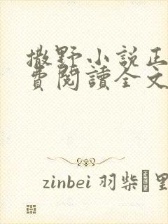 撒野小说正版免费阅读全文无删减