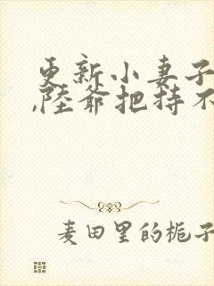 更新小妻子太凶,陆爷把持不住了