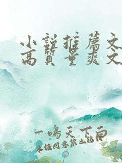 小说推荐文笔好高质量爽文