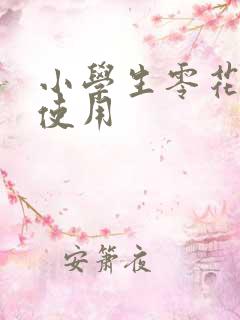 小学生零花钱的使用