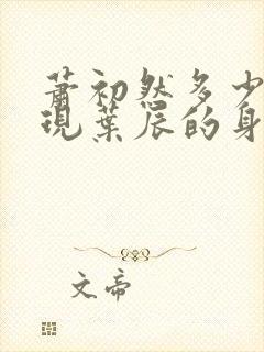 萧初然多少章发现叶辰的身份