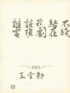 谁说我结不了婚电视剧在线播放