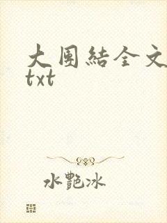 大团结全文阅读txt