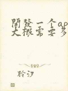 开发一个app大概需要多少钱呢