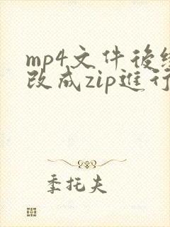 mp4文件后缀改成zip进行解压